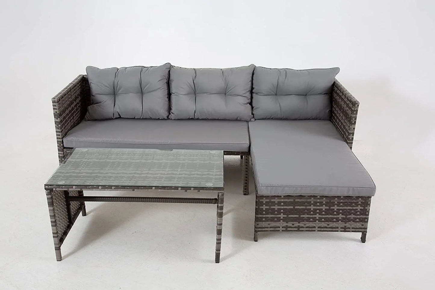 Riverside Grey Corner Rattan Set