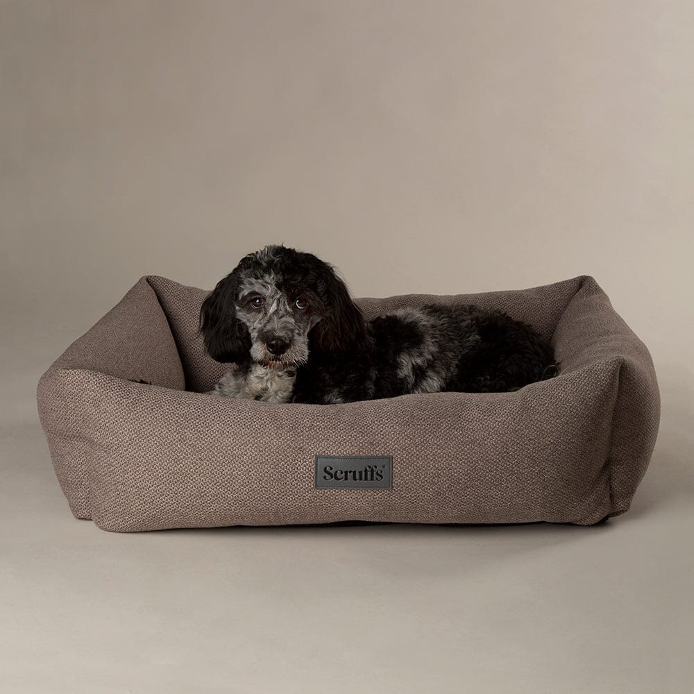 Scruffs Seattle Box Dog Bed - Siena Brown