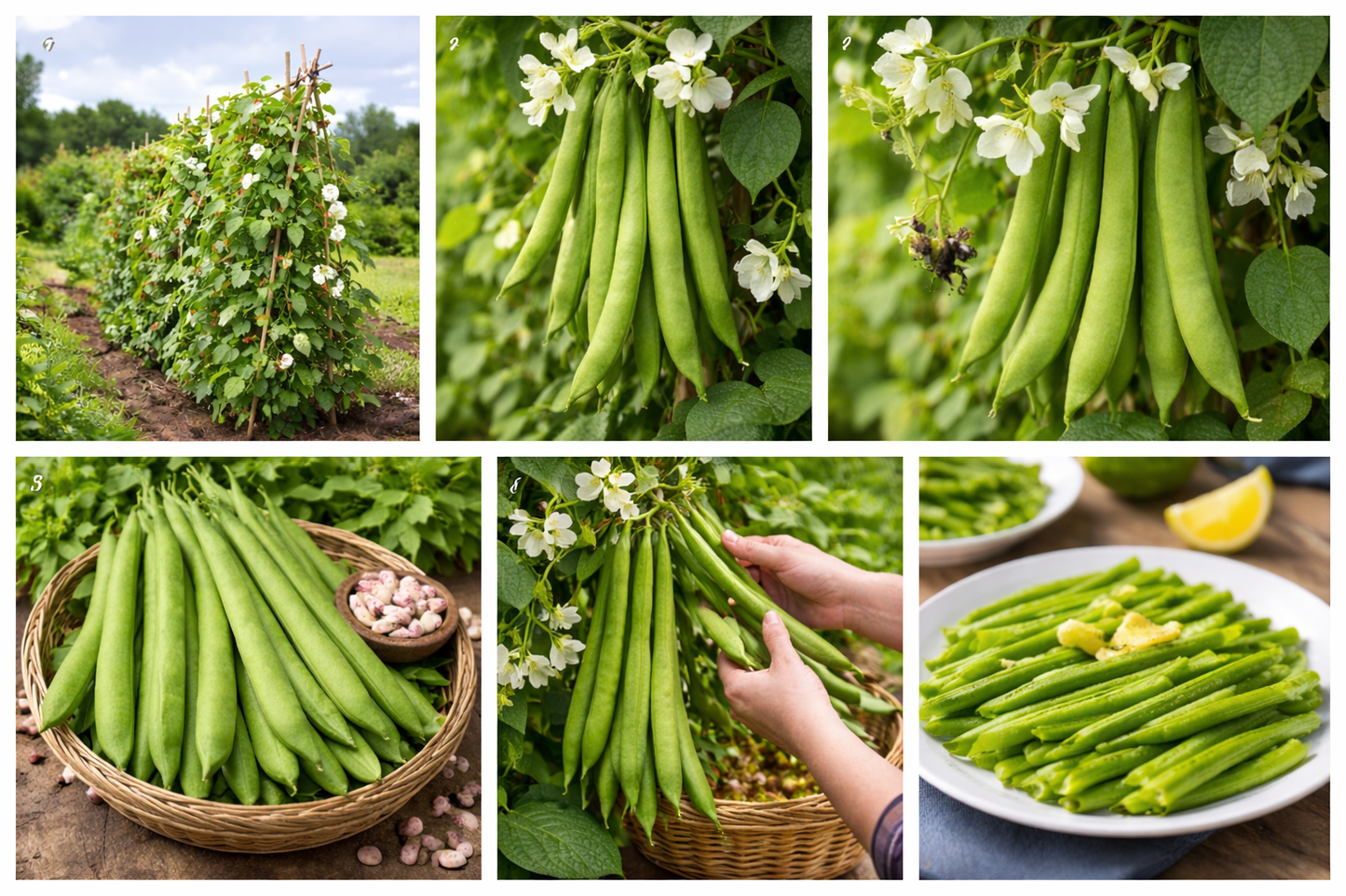 White Lady Runner Bean Seeds – Heavy Cropping, Traditional Variety