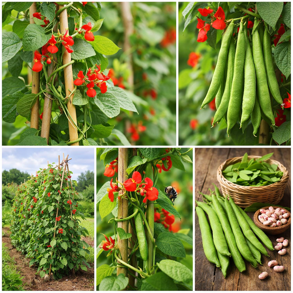 Polestar Runner Bean Seeds – Early Cropping, Heavy Yield Variety