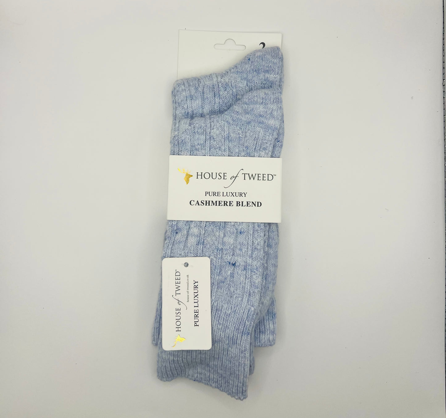 House Of Tweed Cashmere Blend Socks 2 pairs