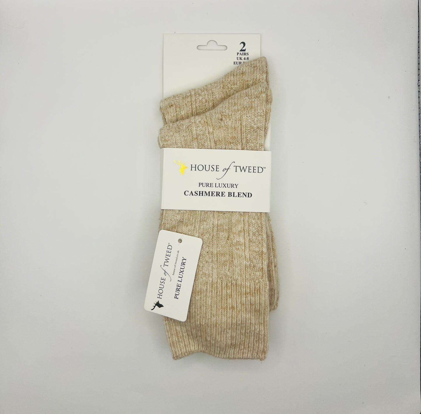 House Of Tweed Cashmere Blend Socks 2 pairs