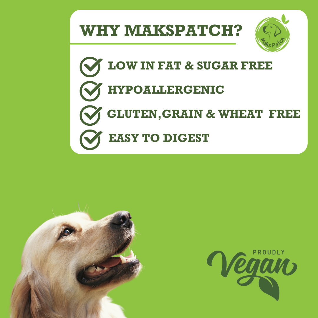 MaksPatch Vegan Dog Treats Star Sticks 2 sizes