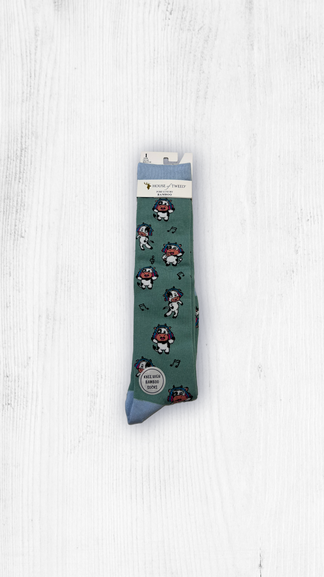 House Of Tweed Ladies Knee High Bamboo Socks Uk 4-8