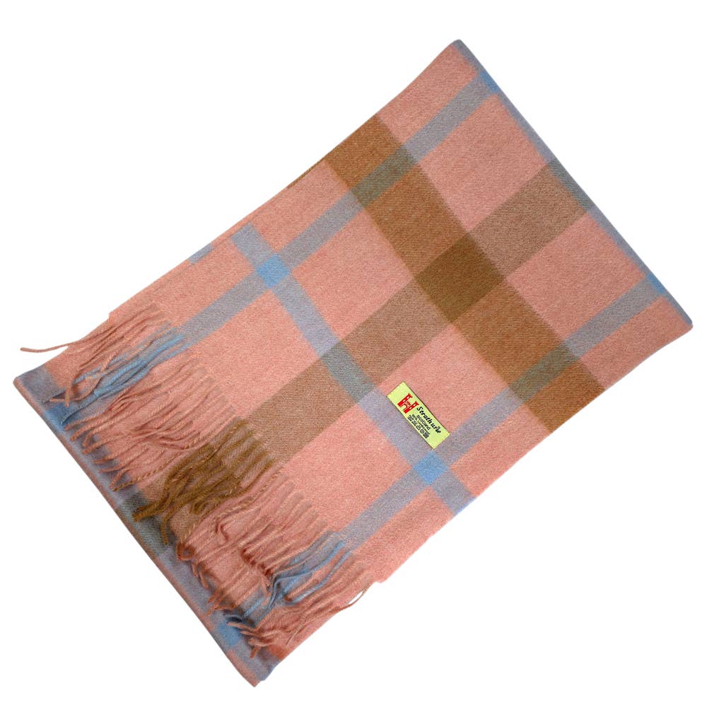 Strathurie Lambswool Ladies Gents Plaid Tartan Check Scarf UK MADE