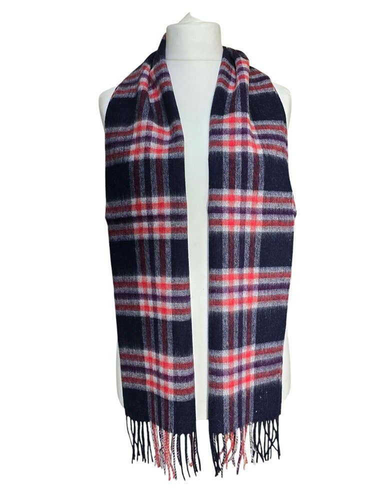Strathurie Lambswool Ladies Gents Tartan Check Scarf UK MADE