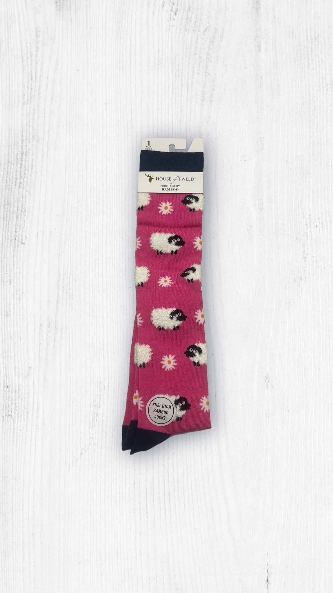 House Of Tweed Ladies Knee High Bamboo Socks Uk 4-8