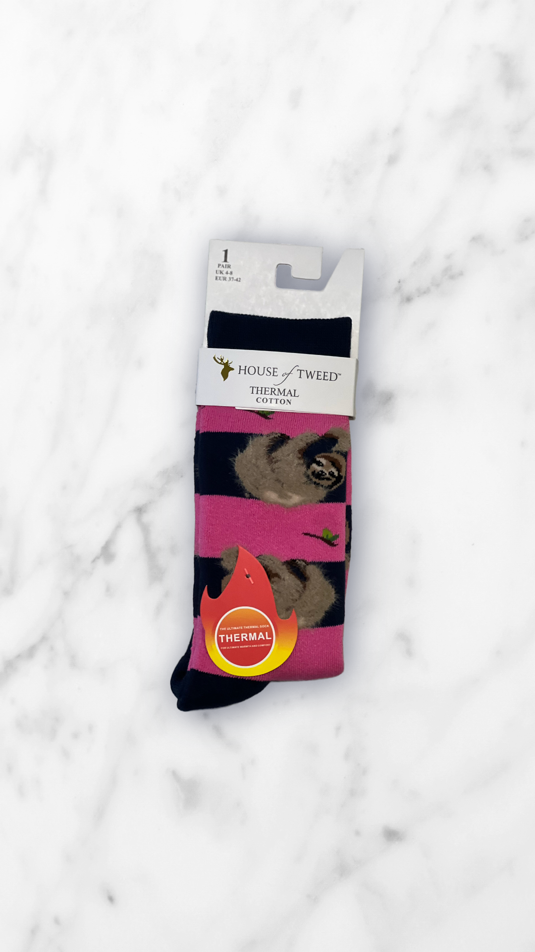 House of Tweed Ladies Thermal Cotton Socks UK 4-8