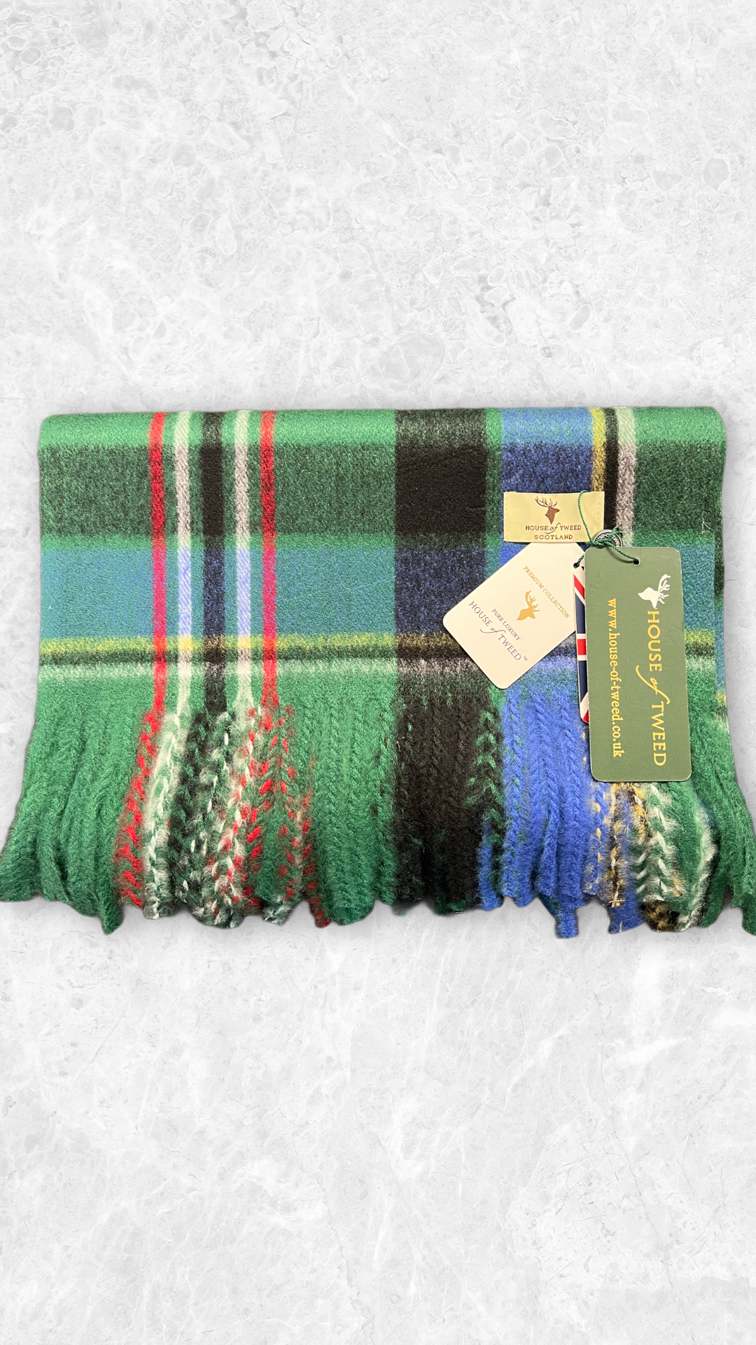 House Of Tweed Tartan Check Scarf