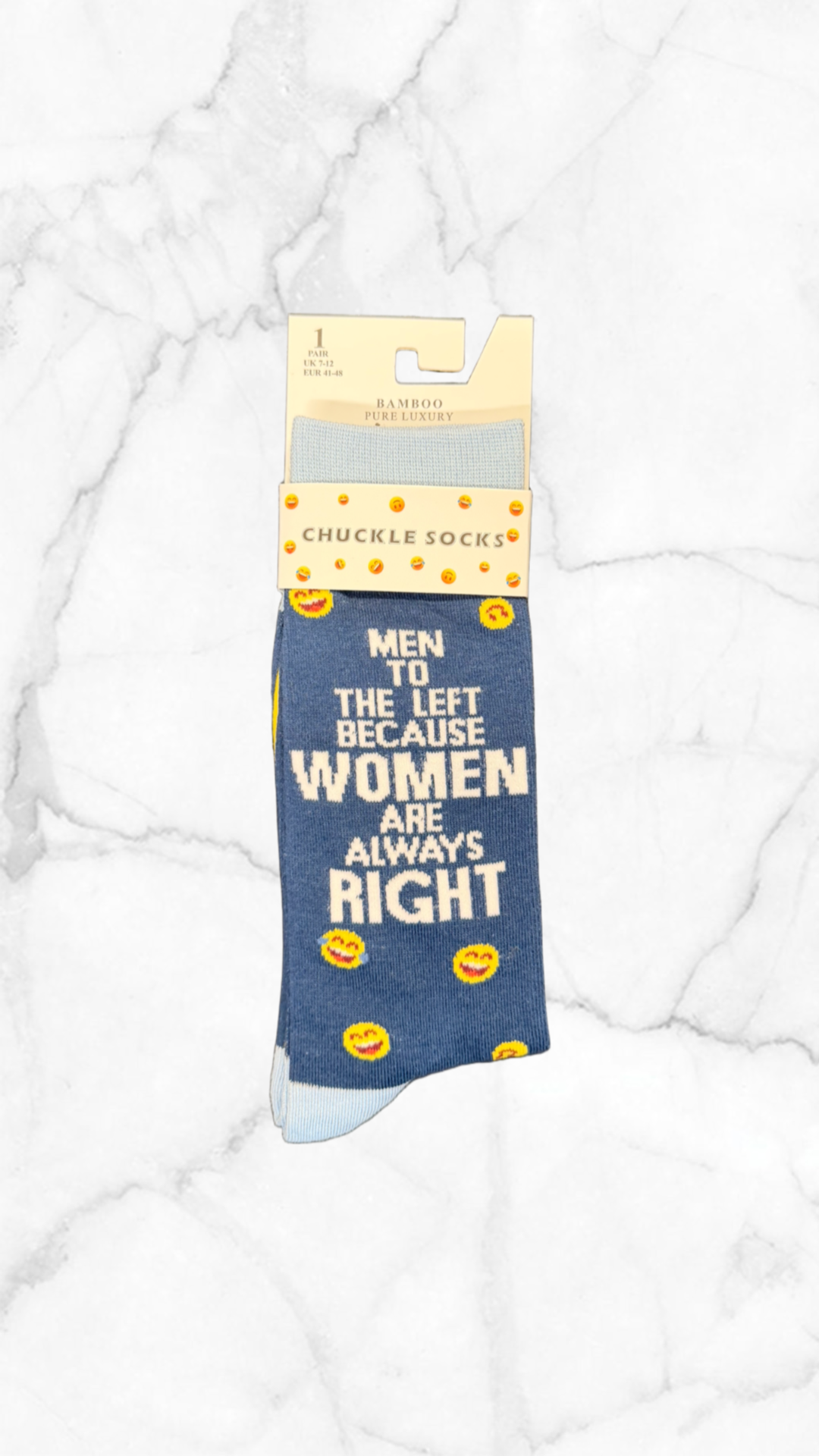 Bamboo Chuckle Socks Size 7-12