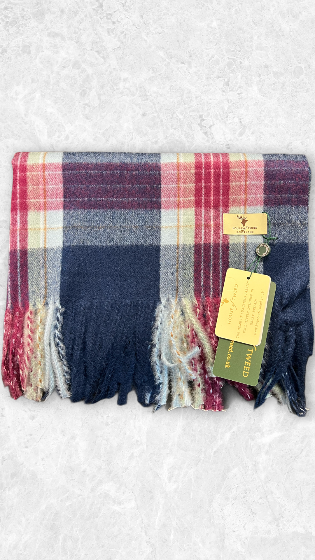 House Of Tweed Tartan Check Scarf