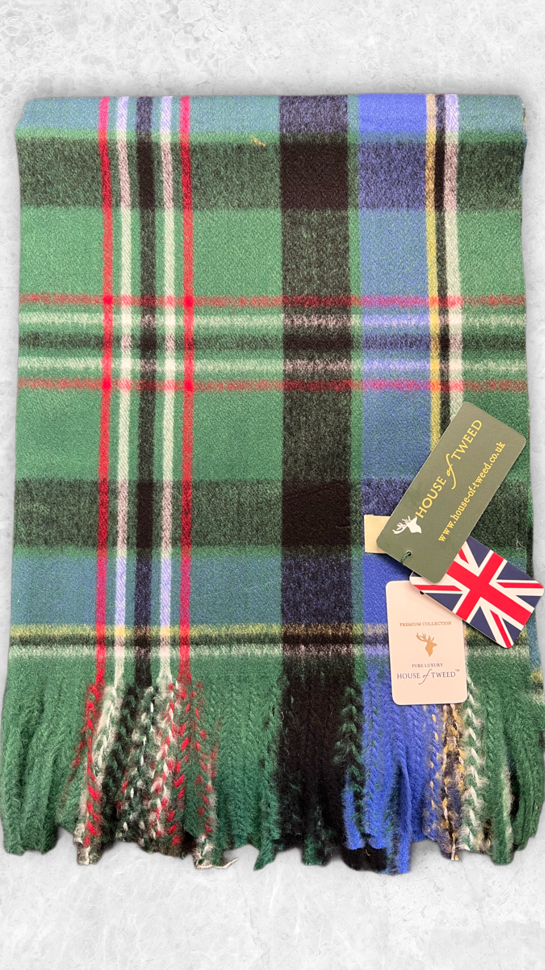 House Of Tweed Tartan Check Scarf