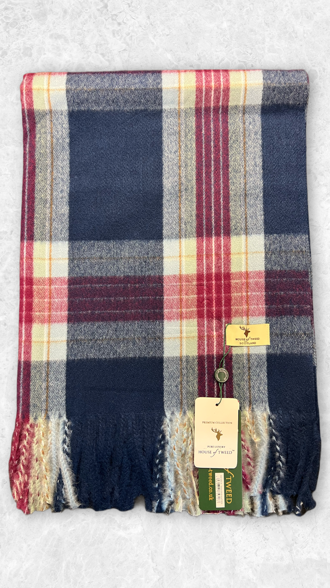 House Of Tweed Tartan Check Scarf