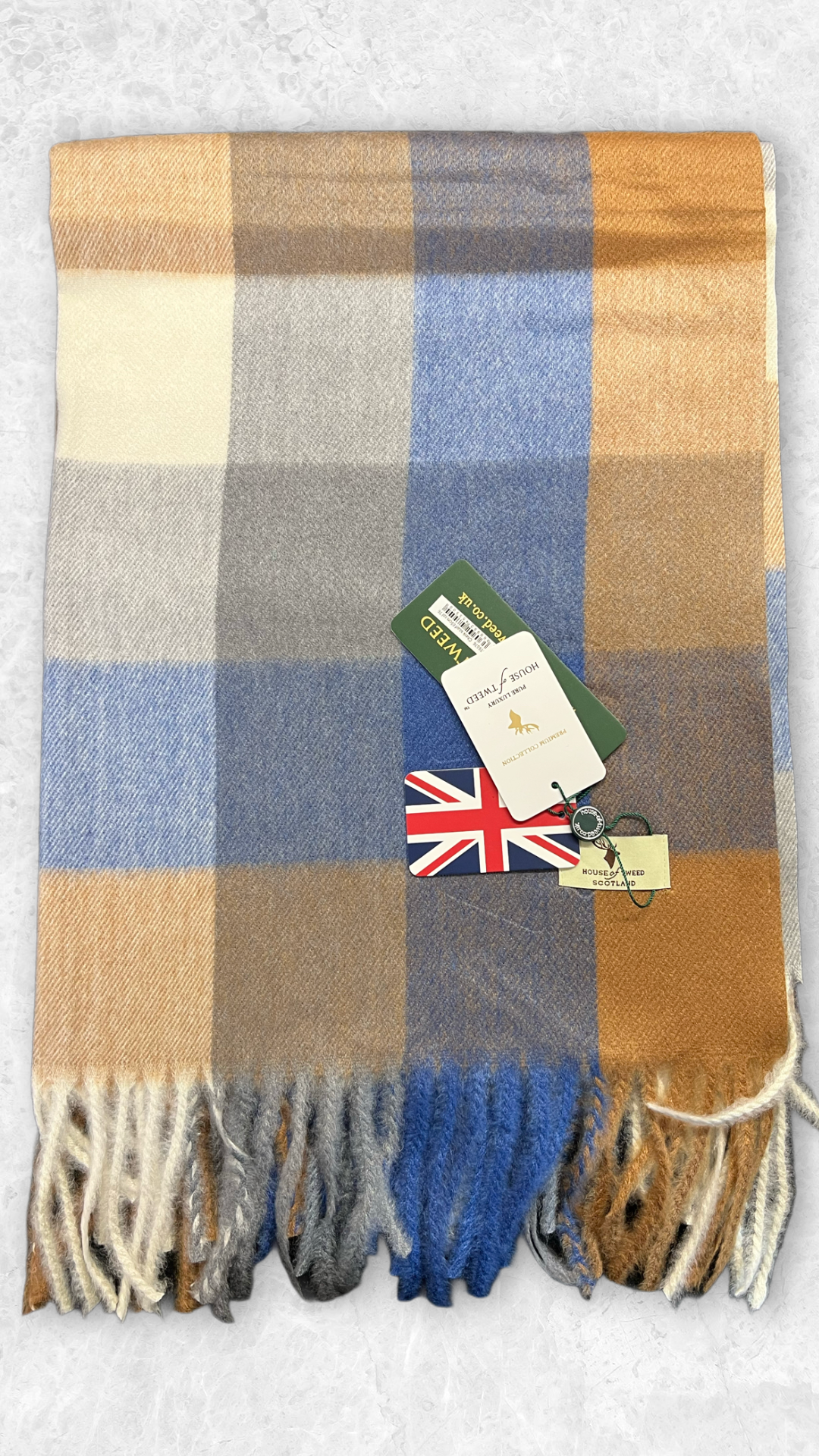 House Of Tweed Tartan Check Scarf