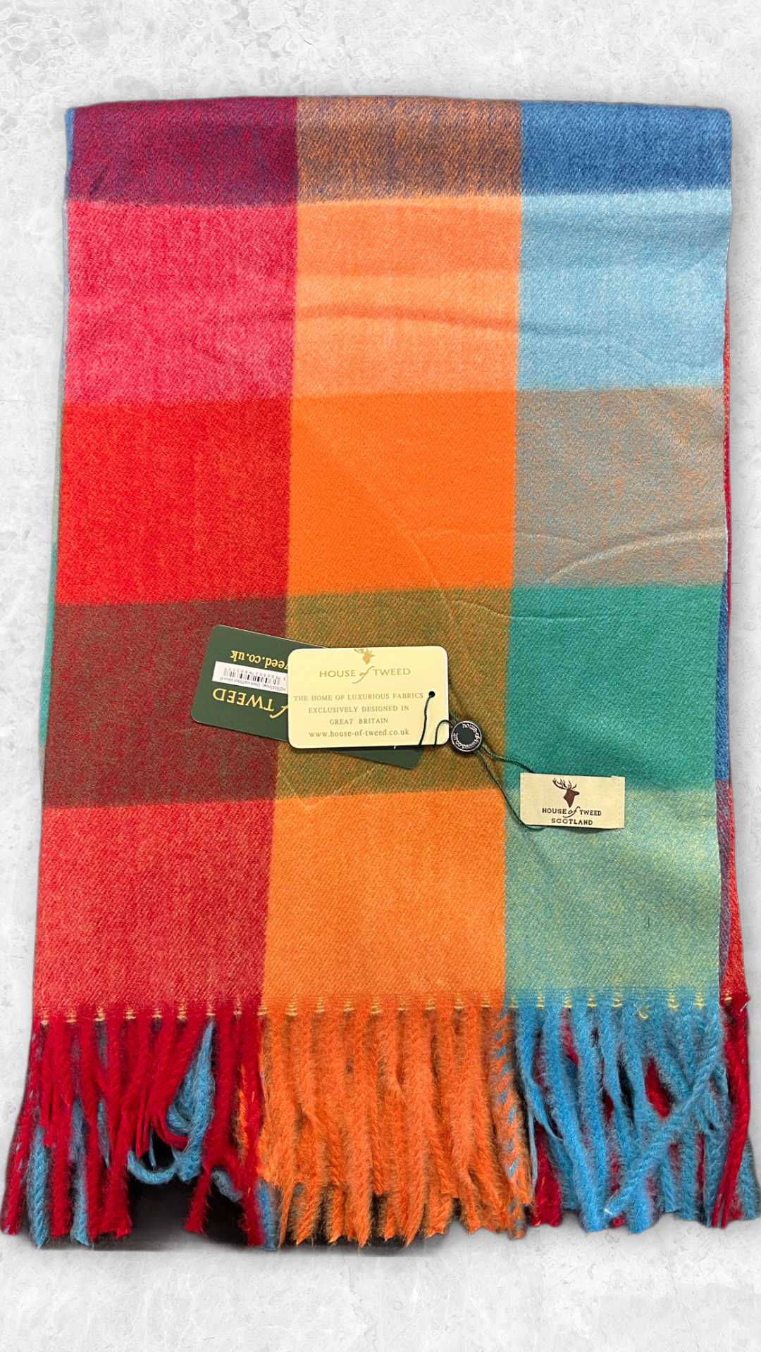 House Of Tweed Tartan Check Scarf