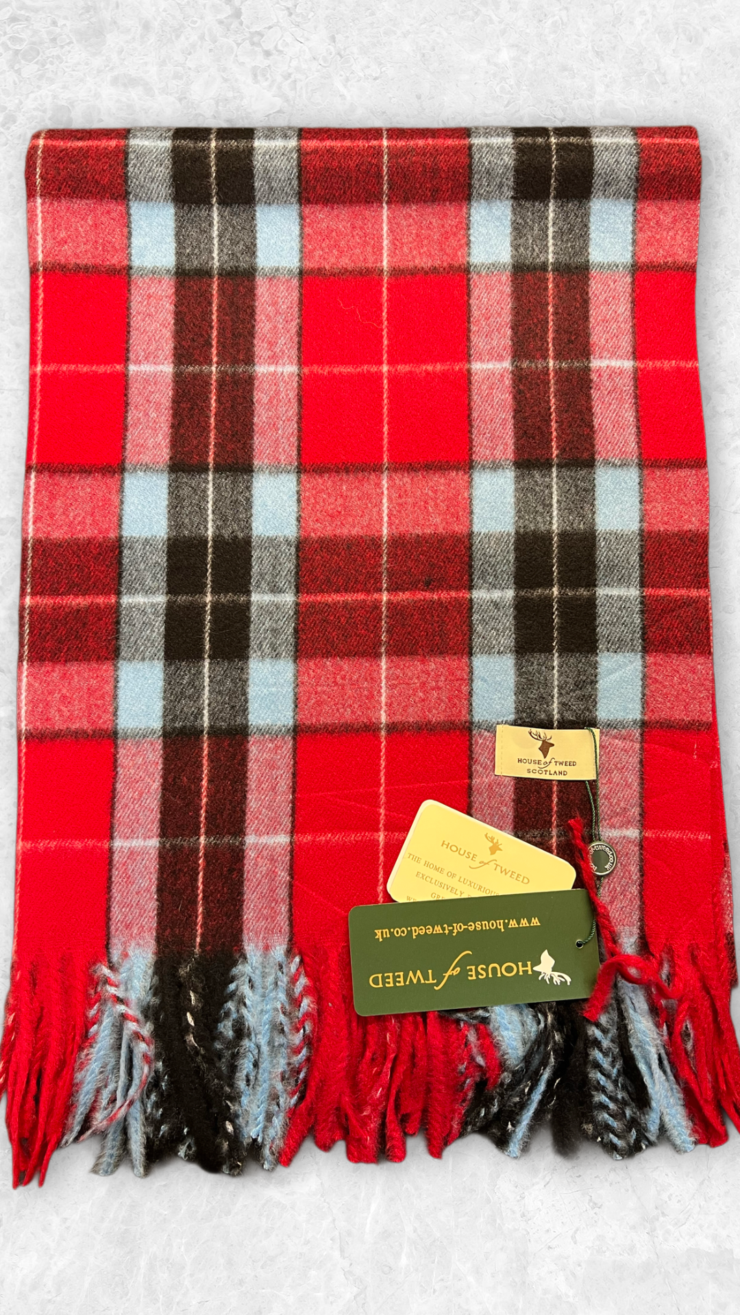 House Of Tweed Tartan Check Scarf
