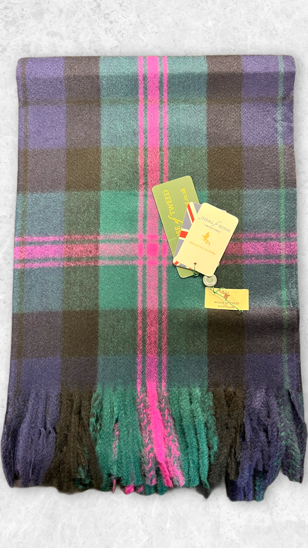 House Of Tweed Tartan Check Scarf