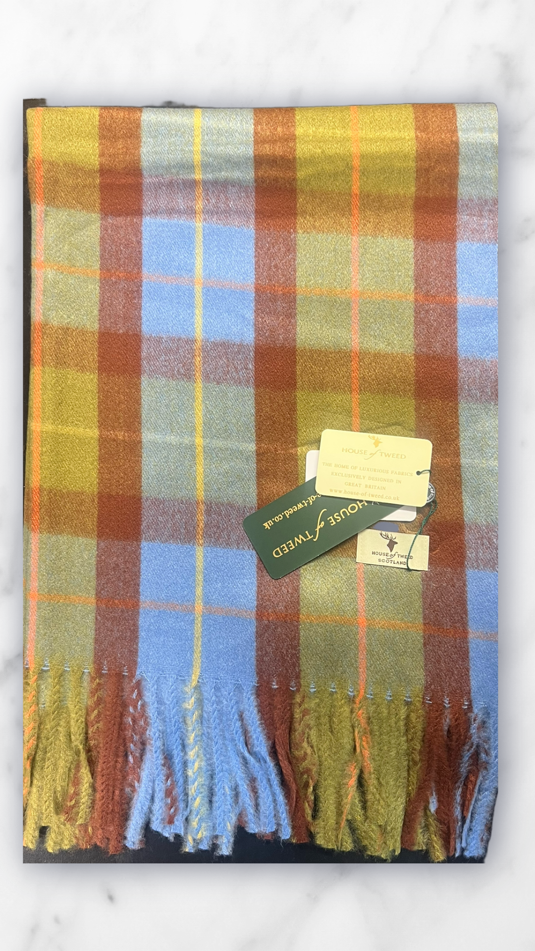 House Of Tweed Tartan Check Scarf
