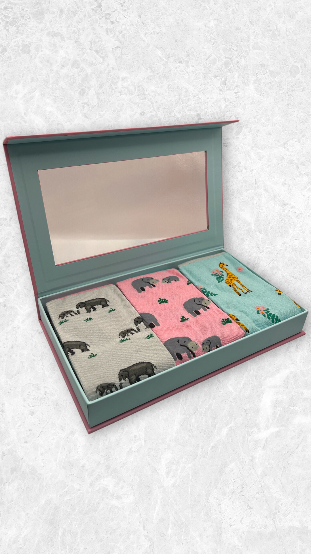House of Tweed Ladies Luxury Bamboo Socks (3-Pair Gift Set) Style Zoo