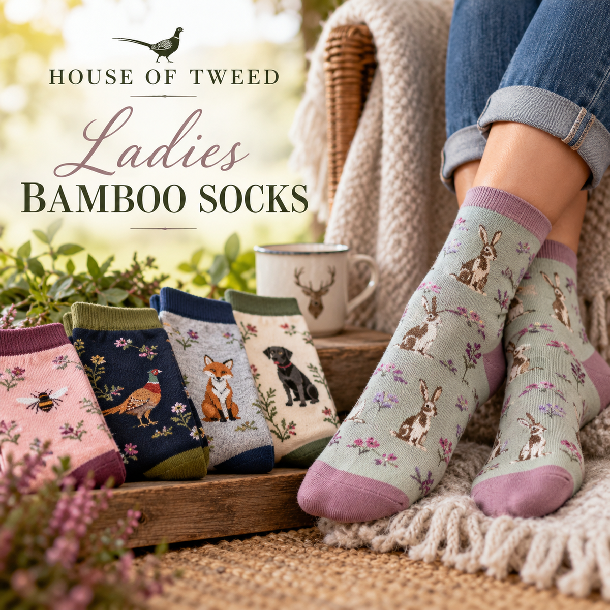 Ladies Bamboo Socks