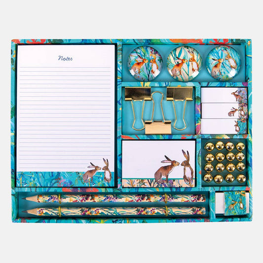 Stationery Set - Kissing Hares