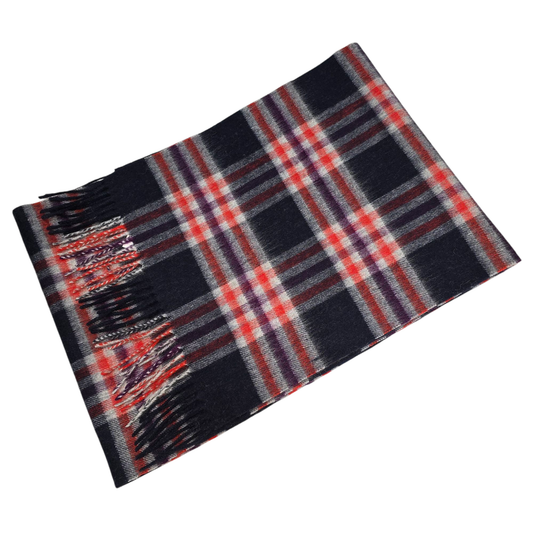 Strathurie Lambswool Ladies Gents Tartan Check Scarf UK MADE