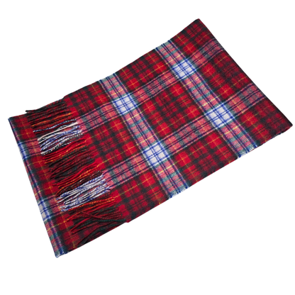 Strathurie Lambswool Ladies Gents Tartan Check Scarf UK MADE
