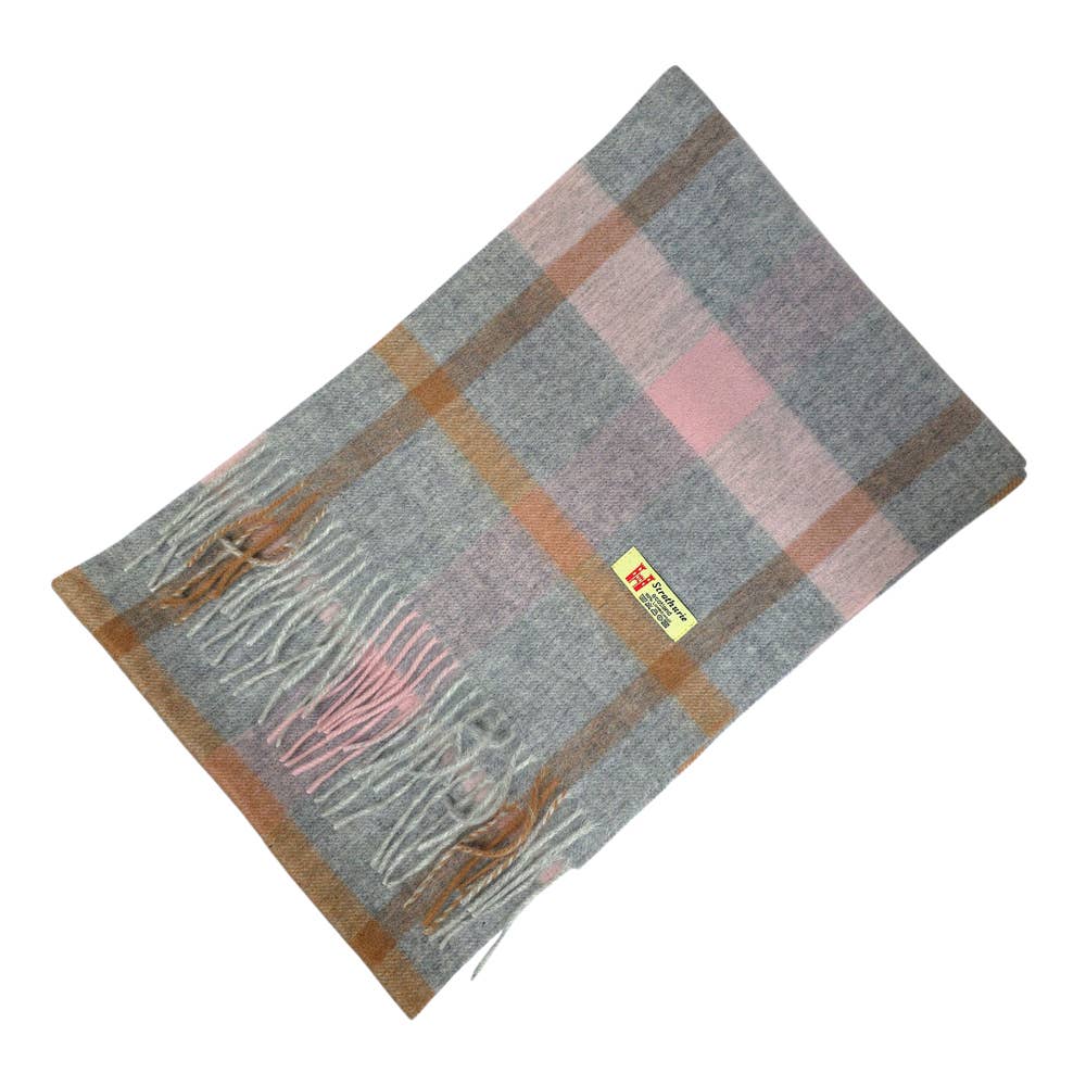 Strathurie Lambswool Ladies Gents Plaid Tartan Check Scarf UK MADE