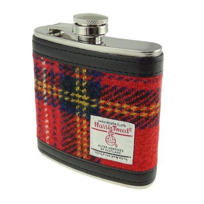 6oz Harris Tweed Hip Flask