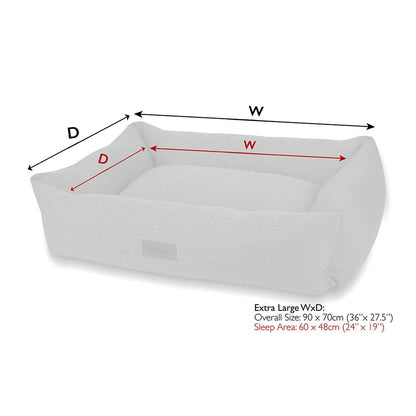 Scruffs Seattle Box Dog Bed - Siena Brown