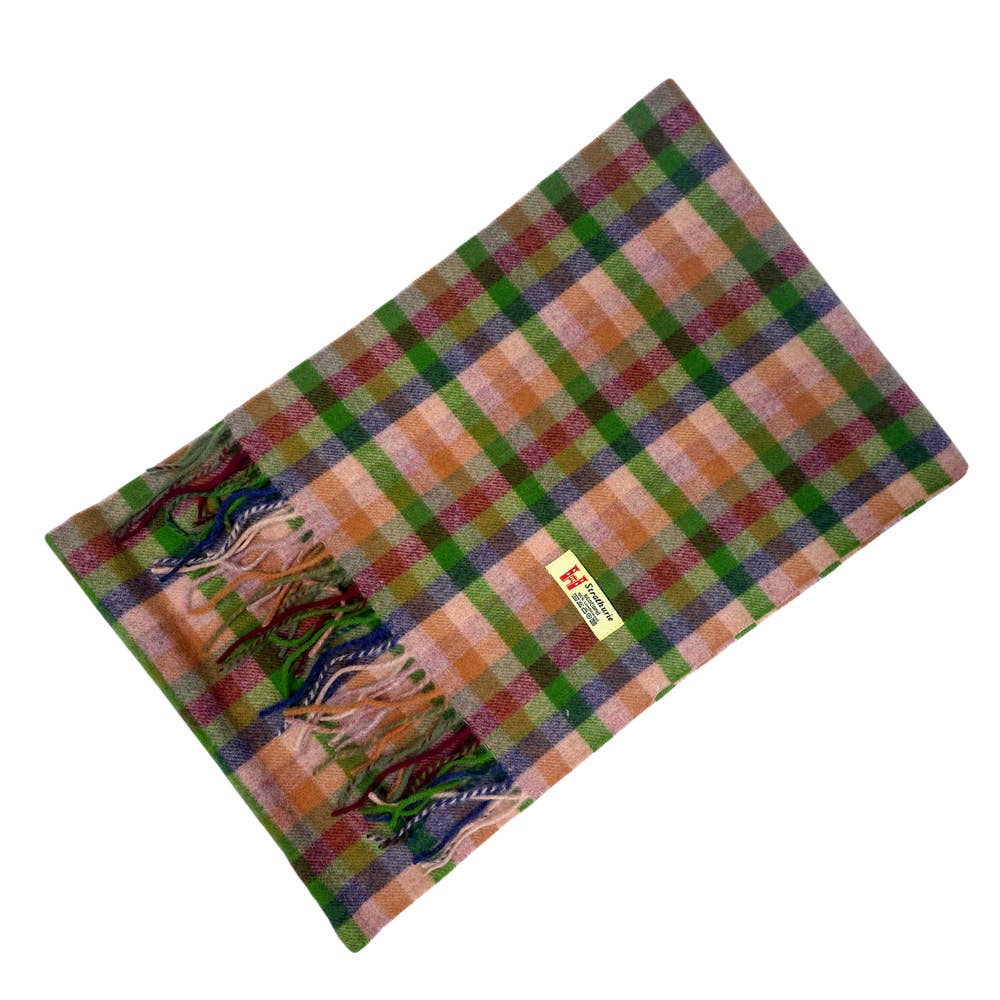 Strathurie Lambswool Ladies Gents Plaid Tartan Check Scarf UK MADE