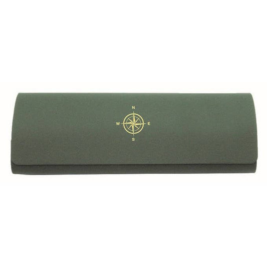 Compass Embossed Glasses Case & Cloth