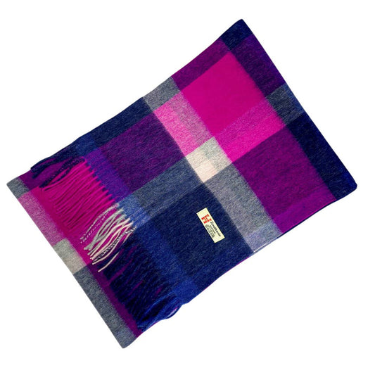 Strathurie Lambswool Ladies Gents Plaid Tartan Check Scarf UK MADE