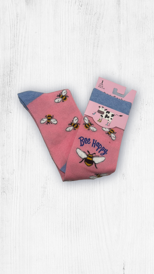 Moo  Ladies Knee High Bamboo Socks Uk 4-8