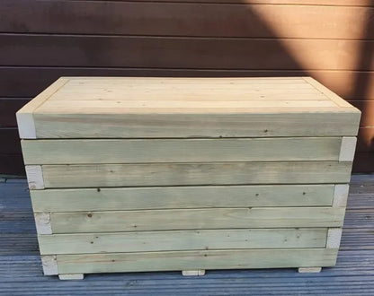 Garden Bench Seat Table Storage Box 80cm x 40cm Solid Wood Treated Indoor or Outdoors