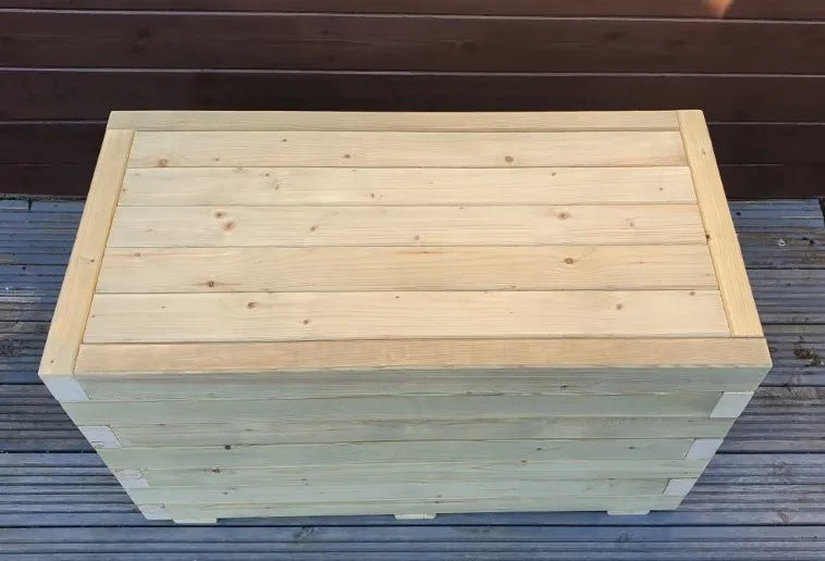 Garden Bench Seat Table Storage Box 80cm x 40cm Solid Wood Treated Indoor or Outdoors