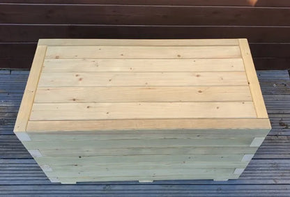 Garden Bench Seat Table Storage Box 80cm x 40cm Solid Wood Treated Indoor or Outdoors