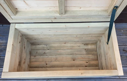 Garden Bench Seat Table Storage Box 80cm x 40cm Solid Wood Treated Indoor or Outdoors