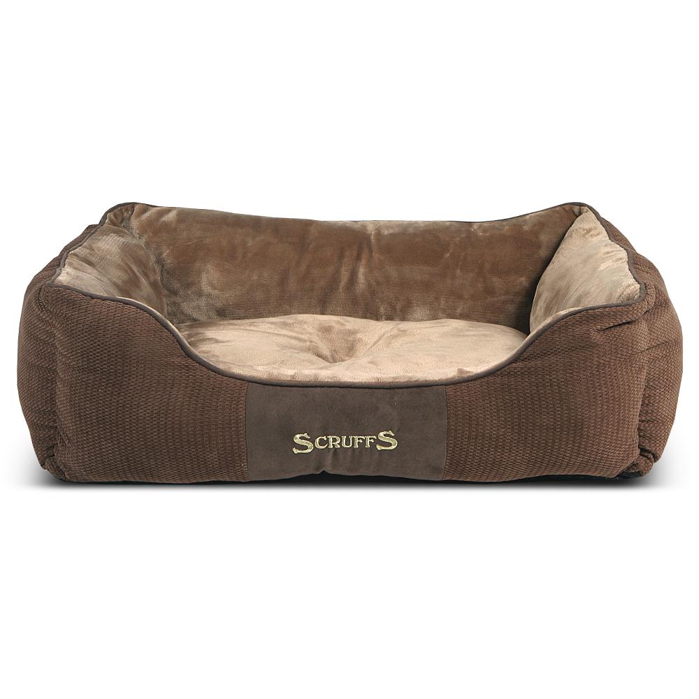 Luxury Chester Box Dog Bed by Scruffs - Graphite Grey Or Chocolate Brown