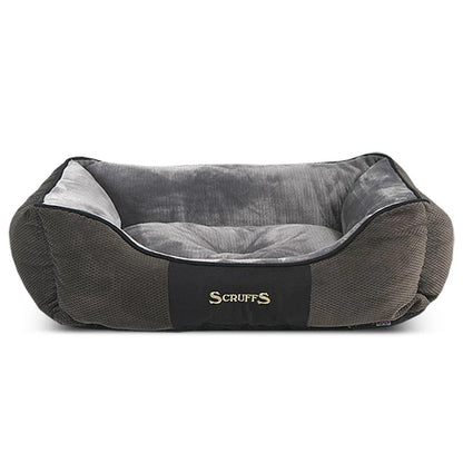 Luxury Chester Box Dog Bed by Scruffs - Graphite Grey Or Chocolate Brown