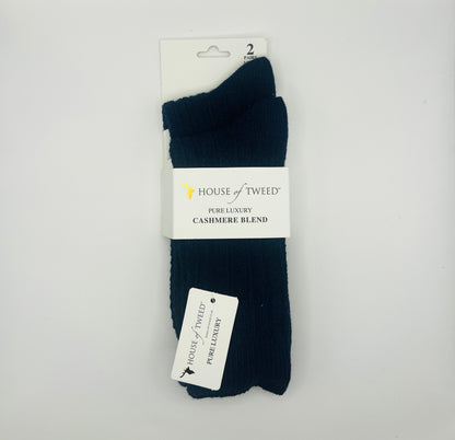 House Of Tweed Cashmere Blend Socks 2 pairs
