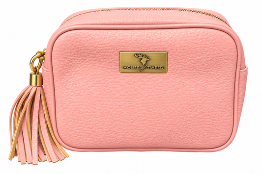 House Of Tweed Leather Pink Hand bag
