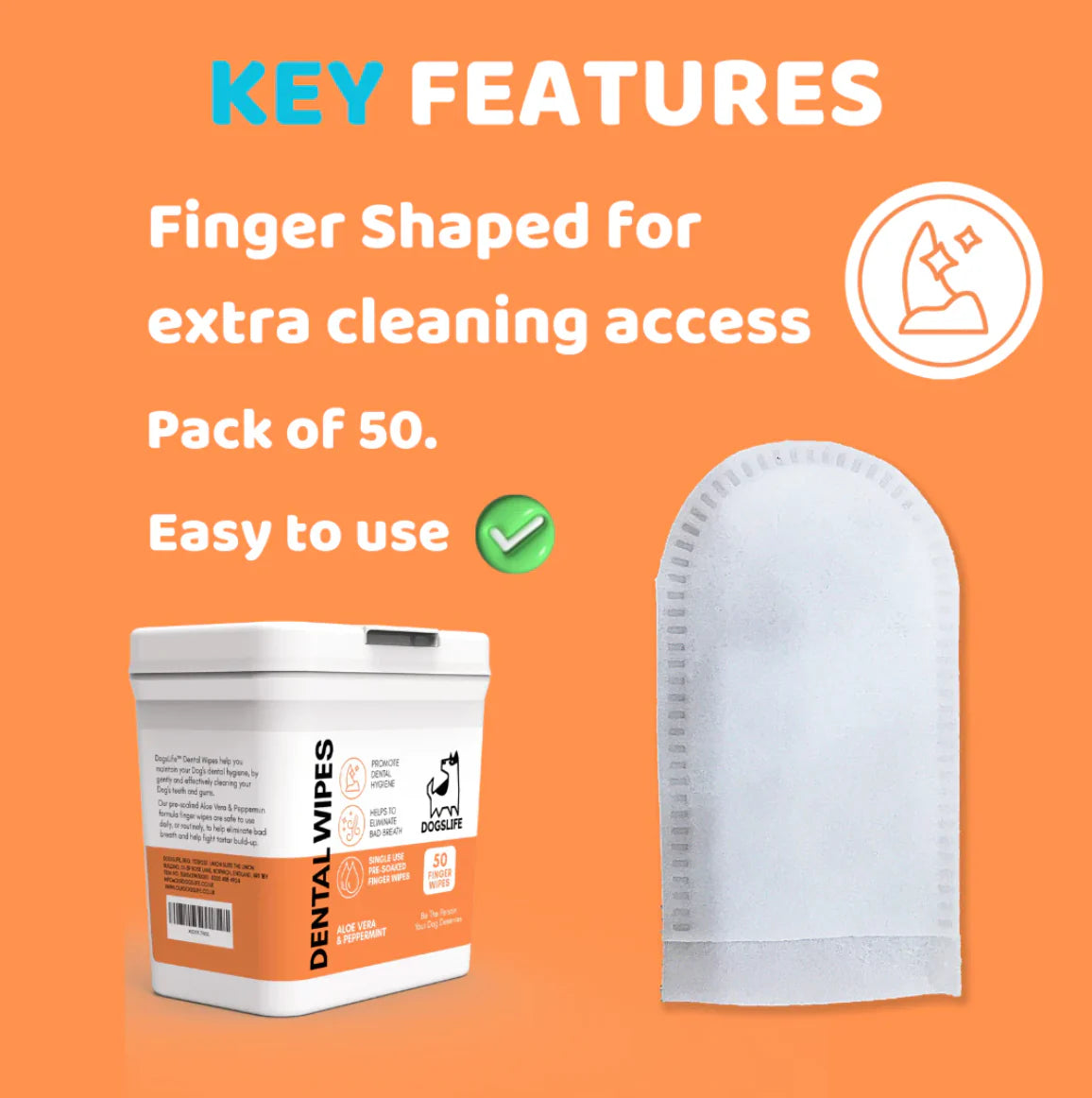 Dental Cleaning Wipes for Dogs
