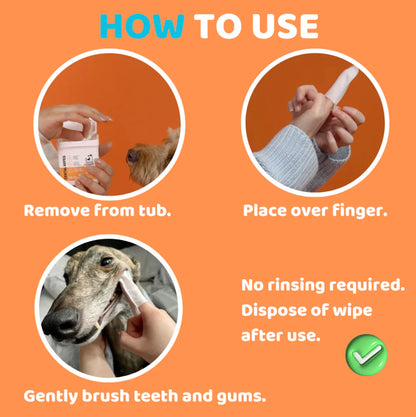 Dental Cleaning Wipes for Dogs