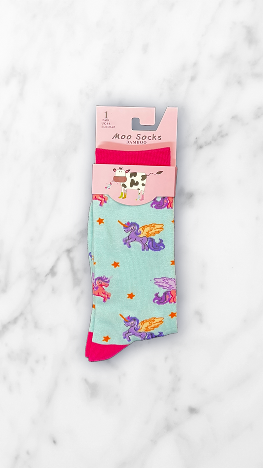 Ladies Moo Socks Bamboo Socks UK 4-8