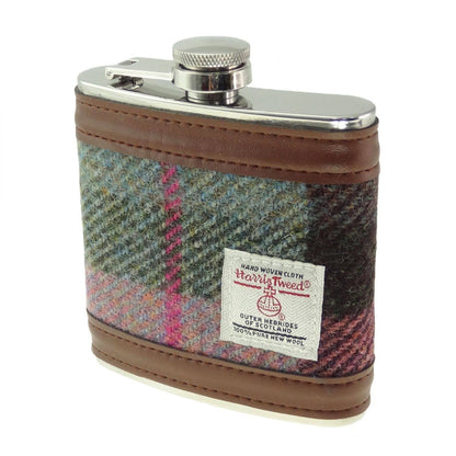 6oz Harris Tweed Hip Flask