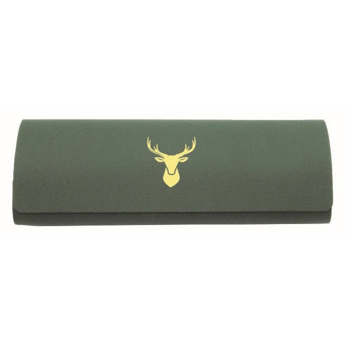 Stag Embossed Glasses Case & Cloth