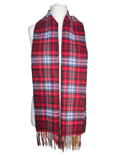 Strathurie Lambswool Ladies Gents Tartan Check Scarf UK MADE