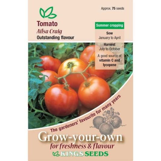 Kings Tomato ‘Ailsa Craig’ Seeds – Classic British Heirloom Variety