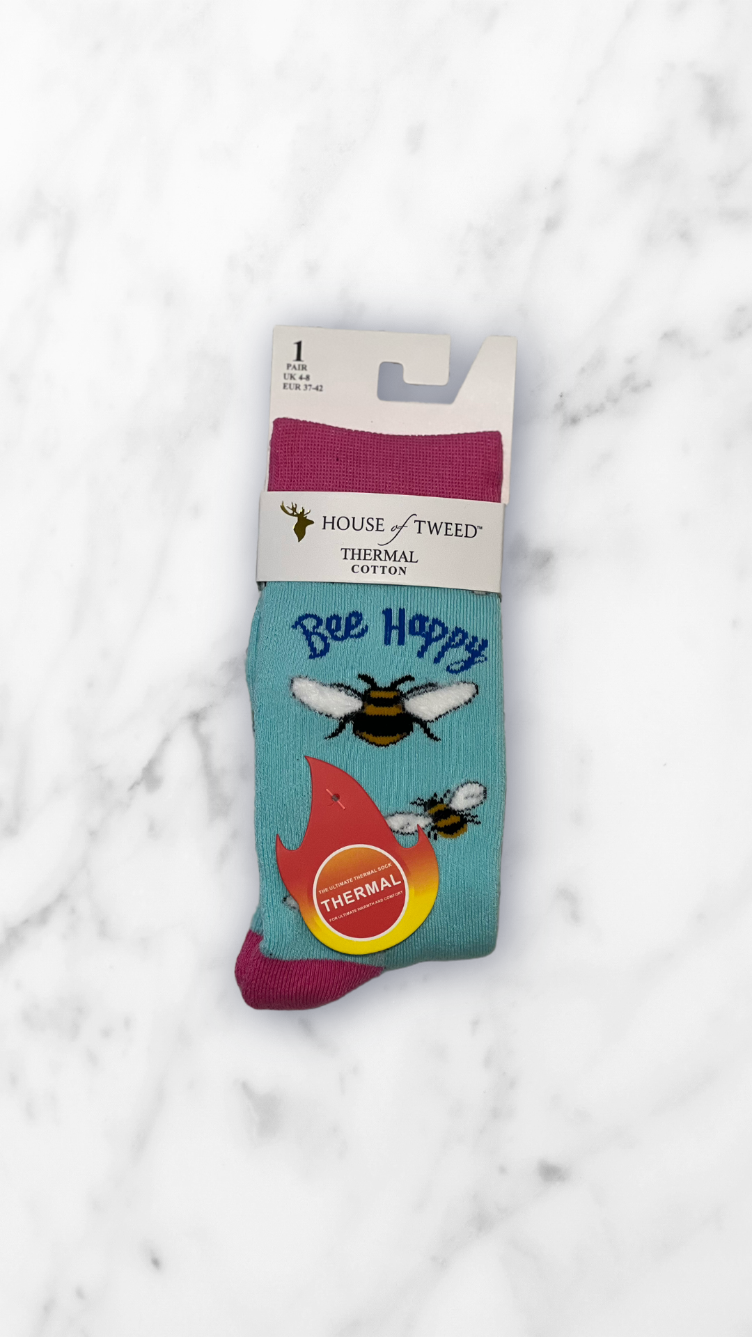 House of Tweed Ladies Thermal Cotton Socks UK 4-8